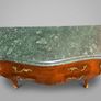 Louis XV Style Bombe Chest of Drawers with Green Marble Top Image 5