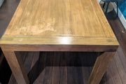 solid wood table