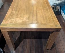 solid wood table