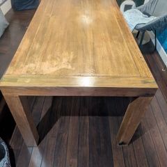solid wood table