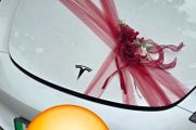car wedding flower decorations