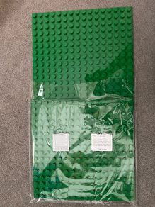 two building base plates for lego duplo