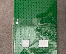 two building base plates for lego duplo