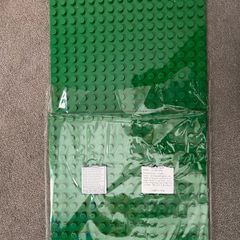 two building base plates for lego duplo