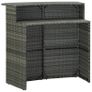 3 Piece Garden Bar Set Grey Image 4
