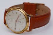 Vintage Swiss Made  Cauny Prima Ancre 15 Rubis Gold Gents Watch