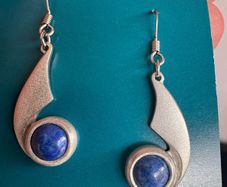 Amos Pewter earrings. New.
