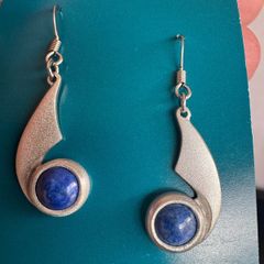 Amos Pewter earrings. New.