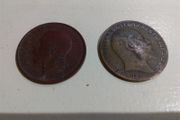2 x 1 English Penny