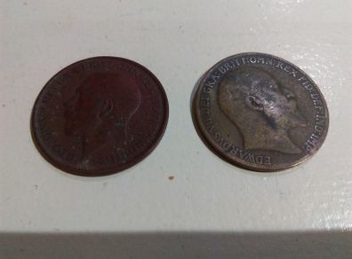 2 x 1 English Penny