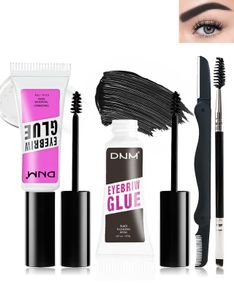 Brand New Eyebrow Gel Set 2-piece Black & Clear Long-lasting Waterproof Styling Kit