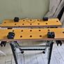 HBM Machines Heavy-Duty Adjustable Portable Workbench Image 3