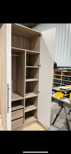 Wardrobes, kitchens, utility rooms, storage units.