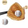 Standard 9-Inch Baseball, One Soft And One Hard Two Baseball Ball, Rounders Ball for Practice & Games, Ball Training Baseball for Outdoor Sports for Youth And Adult Image 3