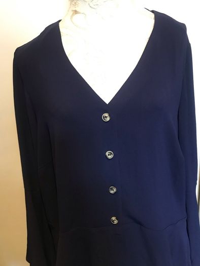 Annalisa navy blouse plus size - New with tags