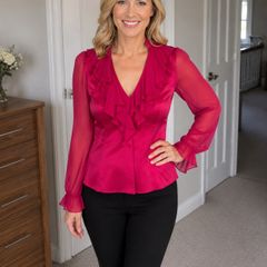 Karen Millen Fuschia Blouse