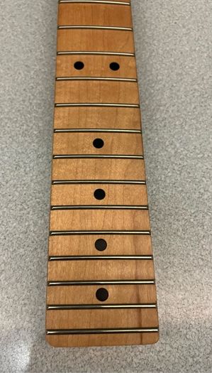 Fender telecaster Squier maple neck fretboard black dot inlays white pearl painted headstock and 22 frets Electric guitar parts accessories