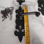 Black Door Handles, Tie Backs and Crome Light Switches Image 3