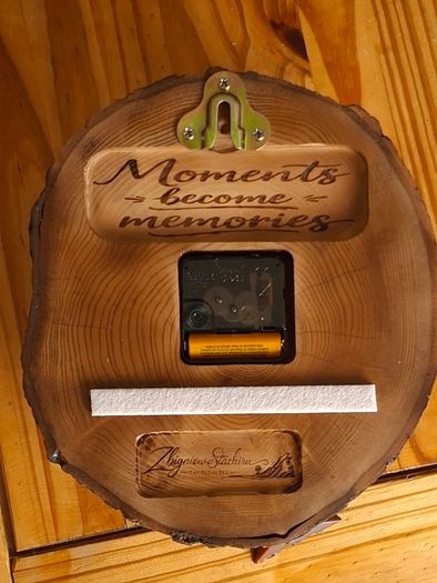 Handmade Natural Woodyn Clock - Unique Rustic Home Decor