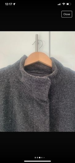 Charcoal coat. Size 14