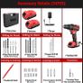Drill Driver 21V, Bamse Cordless Hammer Drill with 2 Batteries 2.0Ah, 25+3 Torque, 42N.m Max Electric Drill, 30PCS Drill Bits, 2 Speed, LED Light for Home and Garden DIY Project (FREE POSTAGE) Image 3