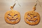 Handmade Halloween Pumpkin Earrings