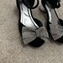Monsoon black velvet shoes (uk 1/33) Image 2