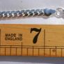 Vintage  SOLID SILVER 925 FLAT Bracelet, Stacking Bracelet 7,89g Image 7