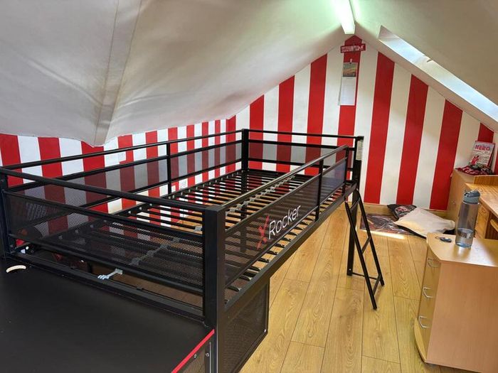 X Rocker gaming high sleeper bed