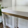 NEW Console Table white gloss brushed gold Image 4