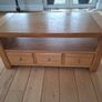 Solid Oak TV Unit Image 2