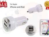 2 Port Dual USB DC Car Charger Adapter For Apple iPhone 5 5G 4 4S 4GS iPad