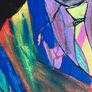 Original James Joyce Portrait in Abstract Painting by Artist Image 3