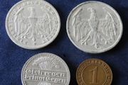 Antique German coins deutsche mark pfennig 1922 1923