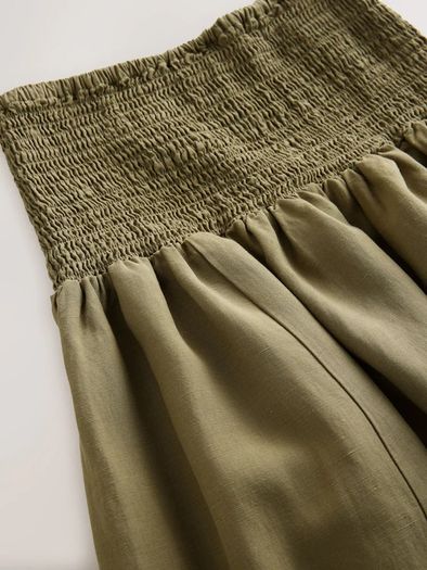 Brand New with tags Next UK20 Boho Khaki Green Drop Waist Maxi Skirt