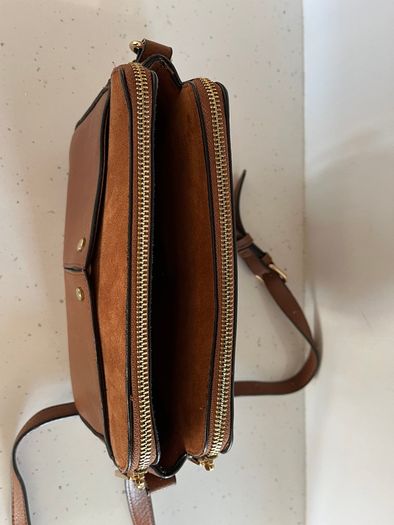 Suedette Crossbody Bag