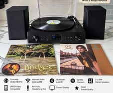 Auna Connect Vinyl Turntable & Hi-Fi System