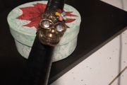 unusual day of the dead sugar skull ring