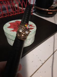 unusual day of the dead sugar skull ring