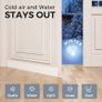 2 Pack Draft Excluder for Doors, Self Adhesive Door Draft Excluder Soundproof Weather Proof Draught Excluder for Doors 2" W x 39" L White Image 4