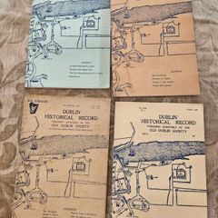Dublin Historical Records X 4. By The Old Dublin Society. First Edition Paperback In Good Condition.  See Photos For Same.