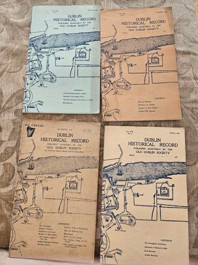 Dublin Historical Records X 4. By The Old Dublin Society. First Edition Paperback In Good Condition.  See Photos For Same.