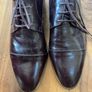 Kurt Geiger Oxford Leather Laced Shoes - Grape Colour- Size 42 Image 2