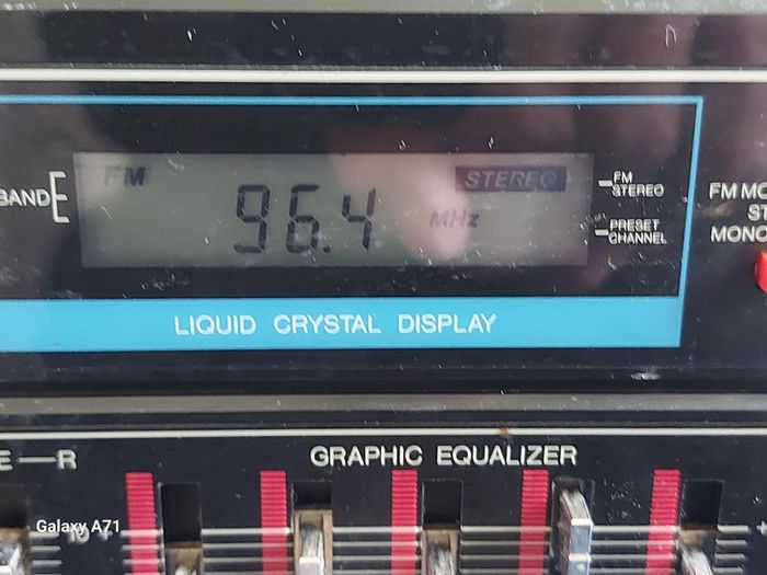 Vintage SANYO Radio and Dual Tape Deck, Model No. C36L, and 2 speakers, in excellent condition, both Tapes and Radio functioning well