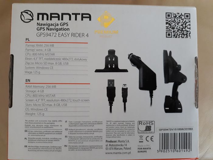Manta Sat Navigation GPS