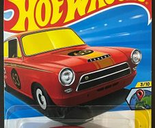 NEW Lotus Cortina, RED Hot Wheels