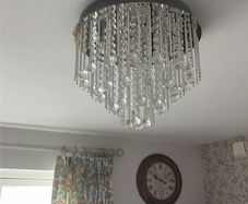 Spiral 8 Light Chandelier