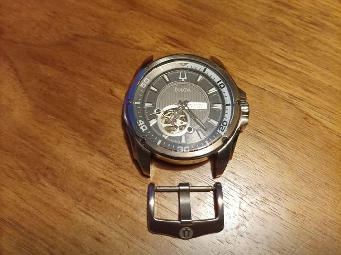 Bulova Automatic Open Heart  Stainless Stee