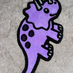 Dinosaur handmade rug
