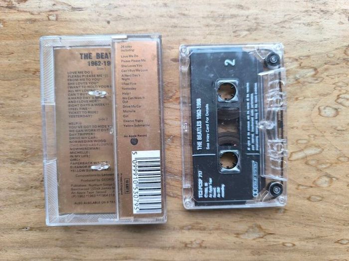 The Beatles 1962 - 966 "The Red Album" Cassette Tape